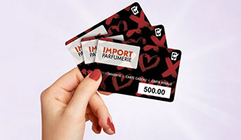 Import Parfumerie Geschenkkarte