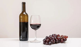 Rotwein Flasche