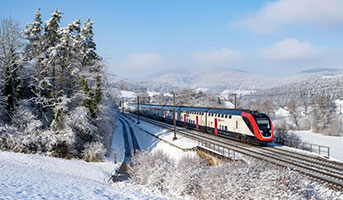 SBB Zug im Winter