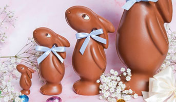 Osterhasen aus Schokolade