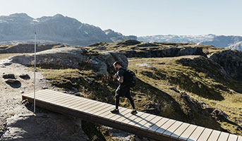 Hiking in den Bergen