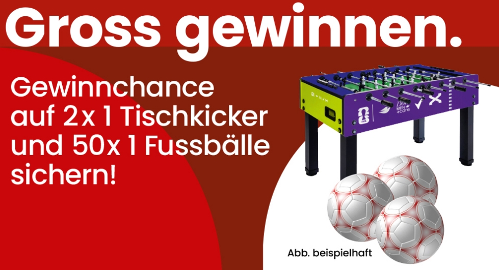 secure.dach-unilever.com Wettbewerb: Tischkicker und Fussbälle gewinnen