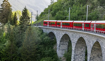 RhB in den Alpen