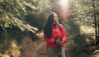 Wanderin in der Natur